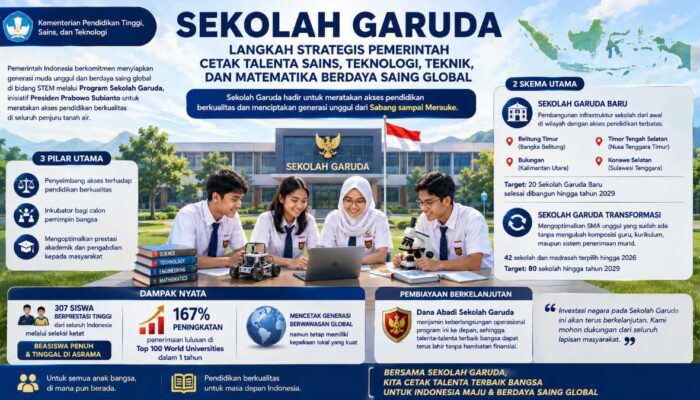 Sekolah Garuda, Langkah Strategis Pemerintah Cetak Talenta Berdaya Saing Global