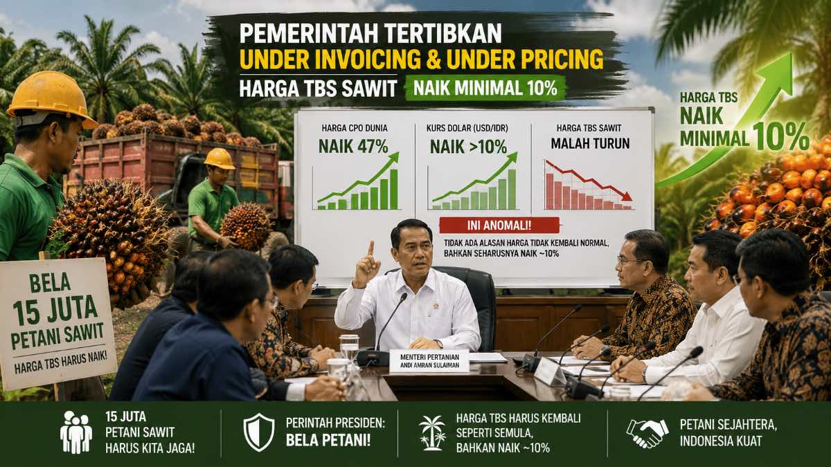 Pemerintah tertibkan harga sawit. (ilustrasi dibuat dengan ChatGPT)