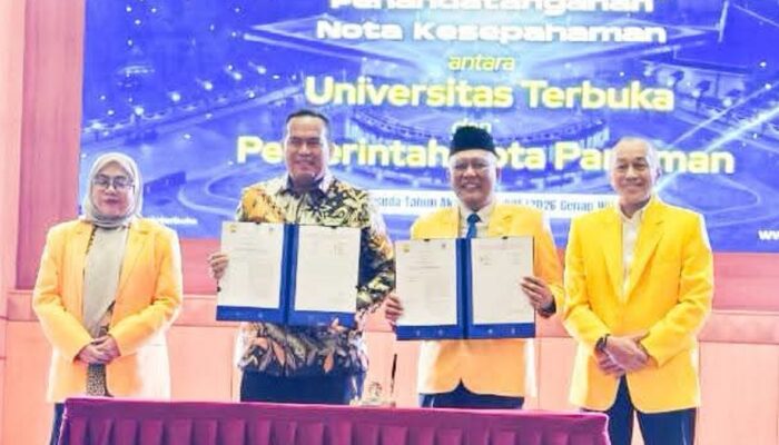 Pemko Pariaman Tanda Tangani MoU Tridharma Perguruan Tinggi Dengan Universitas Terbuka