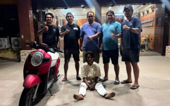 Pelaku pencurian sepeda motor diamankan Tim Klewang Polresta Padang. (dok. istimewa)
