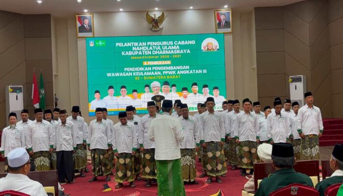 Pengurus Baru PCNU Dharmasraya Resmi Dilantik, PBNU Tekankan Penguatan Khidmat untuk Umat