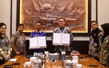 Pertemuan pimpinan KAI Divre II Sumbar dengan jajaran BNN Sumbar. (dok. istimewa)