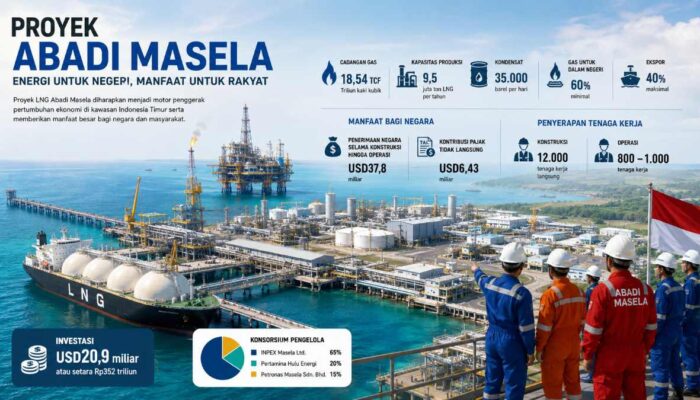 Tak Sekadar Hasilkan Gas, Proyek Abadi Masela Sumbang Penerimaan Negara hingga USD37,8 Miliar