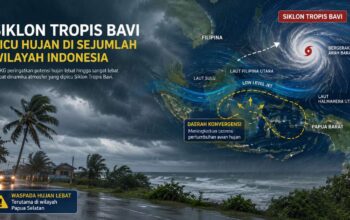 BMKG Peringatkan Dampak Siklon Tropis Bavi, Hujan Berpotensi Meluas di Indonesia
