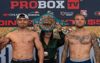 Lester Martinez Pertahankan Sabuk Interim WBC usai TKO Luca Plantic