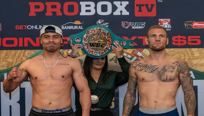 Lester Martinez Pertahankan Sabuk Interim WBC usai TKO Luca Plantic