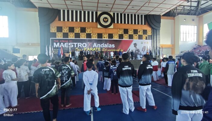 The Arena of Maestro x Andalas Open Karate Championship Jadi Ajang Persiapan Atlet Jelang Porprov