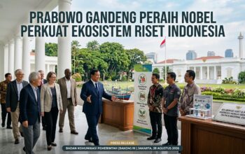 Presiden Prabowo gandeng peraih nobel untuk riset Indonesia. (dibuat dengan Gemini)