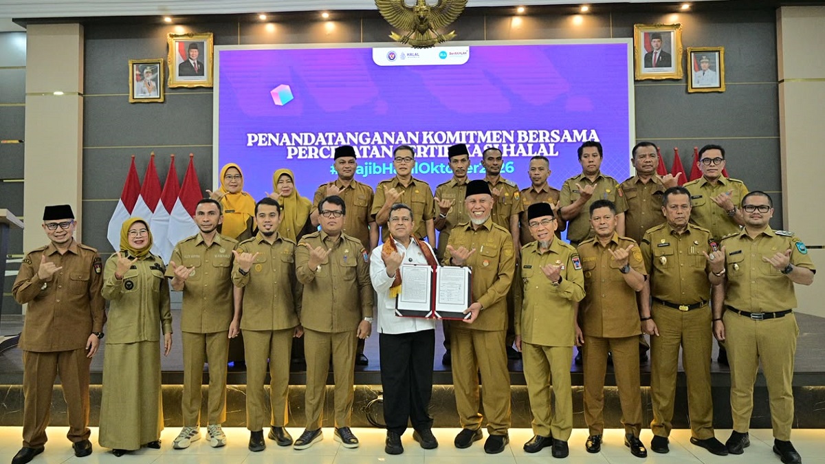 Rakor percepatan sertifikasi halal Sumbar. (dok. adpsb)