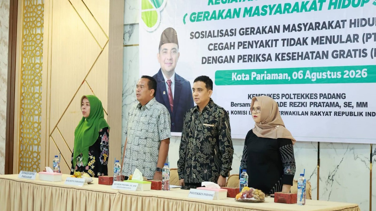 Sosialisasi Germas Kota Pariaman. (dok. istimewa)
