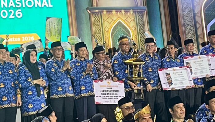 Tiga Kali Berturut-turut, Kafilah Korpri Sumbar Pertahankan Juara Umum MTQ Nasional Korpri VIII di Makassar