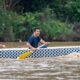 Wagub Sumbar Vasko Ruseimy menjajal iven Selaju Sampan Pulai di Dharmasraya. (dok. istimewa)
