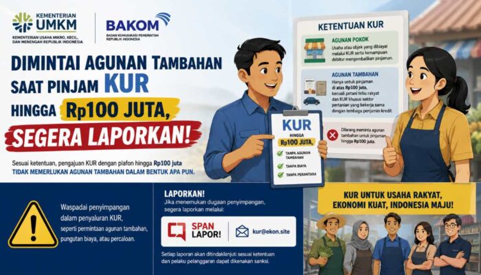 Dimintai Agunan Tambahan Saat Pinjam KUR Hingga Rp100 Juta, Segera Laporkan!