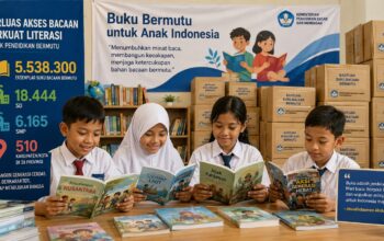 Ilustrasi bantuan buku dari pemerintah. (dok. istimewa)