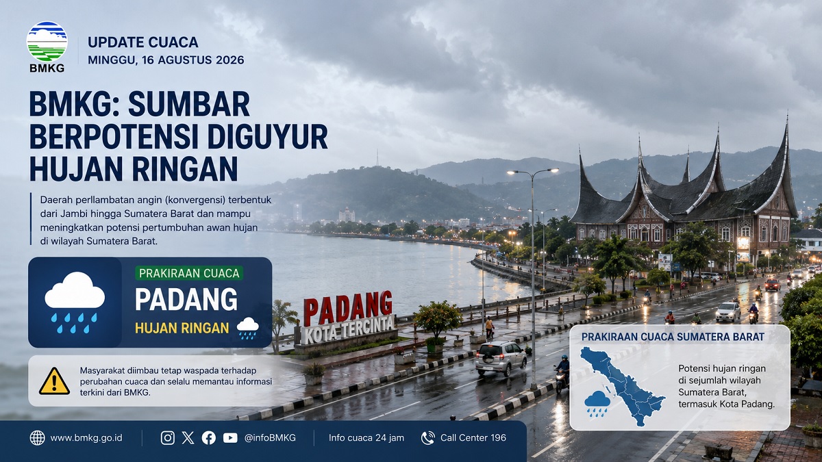 ilustrasi cuaca Sumbar 16 Agustus 2026. (dibuat dengan ChatGPT)