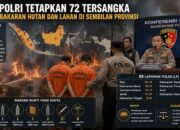 Ilustrasi penangkapan tersangka pembakaran hutan di sembilan provinsi. (dok. istiemewa)