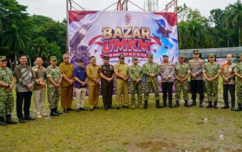Bazar UMKM dalam peringatan HUT TNI. (dok. istimewa)