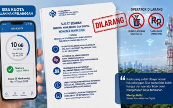Edaran sisa kuota adalah hak pelanggan. (dibuat dengan Chat GPT)