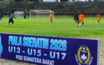 Piala Soeratin Sumbar 2026 Masuk Fase Gugur, 24 Tim Berebut Gelar Juara