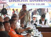 Kepala BNPB Suharyono saat berada di lokasi galodo Solok. (dok. istimewa)