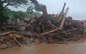 Kondisi terkini galodo di Kompleks Pemerintahan Kabupaten Solok. (dok. istimewa)