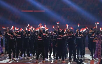 Kontingen Indonesia saat pembukaan Asian Games 2026. (dok. istimewa)