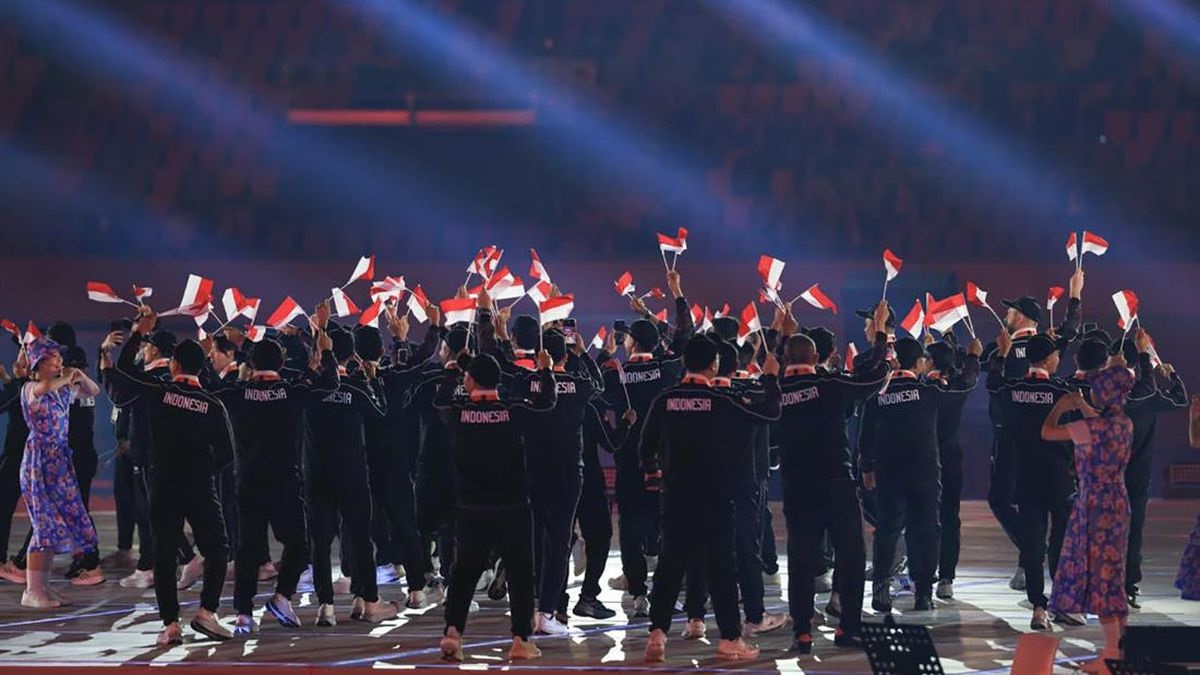 Kontingen Indonesia saat pembukaan Asian Games 2026. (dok. istimewa)