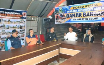 Koordinasi Pemko Padang dan Pemkab Solok dalam penanggulangan banjir bandang. (dok. istimewa)