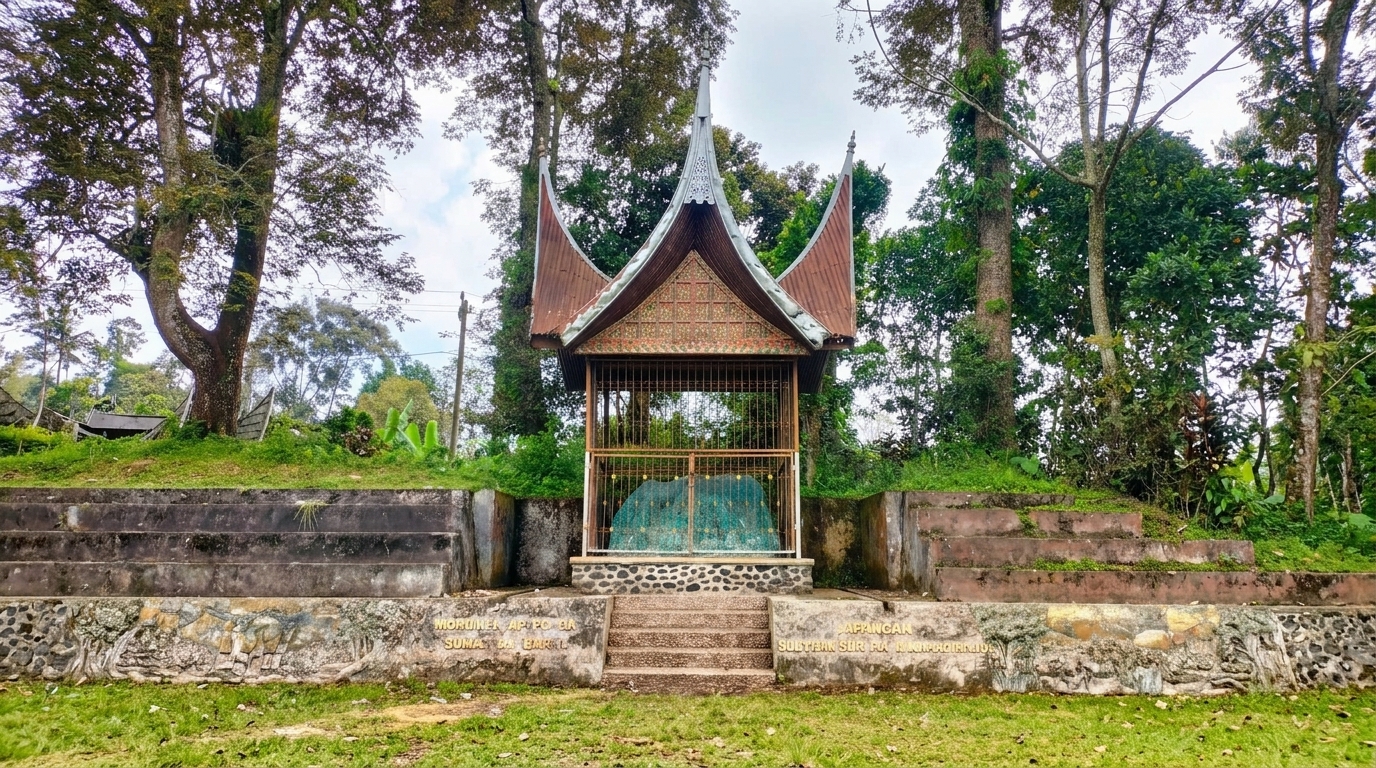 Lokasi awal api kirab Porprov Sumbar di Pariangan, Kabupaten Tanah Datar. (dok. Humas KONI Sumbar)