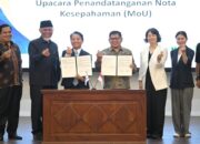 Gubernur Sumatera Barat Mahyeldi Memberikan sambutan acara puncak pertukaran budaya Provinsi Sumbar Indonesia dan Jeonbuk Province South Korea, Youth Centre Padang, Sabtu (19/09/2026). (Foto: Dok. Makopim/Adp)