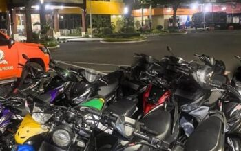 Polresta Padang Amankan Lima Motor Diduga Hendak Balap Liar, Knalpot Brong Disikat