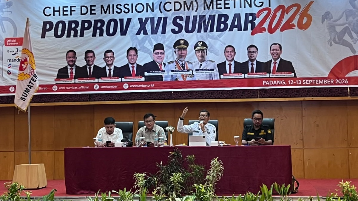 Rapat CDM Porprov XVI Sumbar 2026. (dok. istimewa)