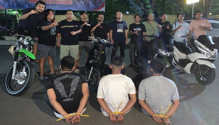 Tim Klewang Ringkus Tiga Pelaku Curanmor yangTerlibat Puluhan TKP di Padang