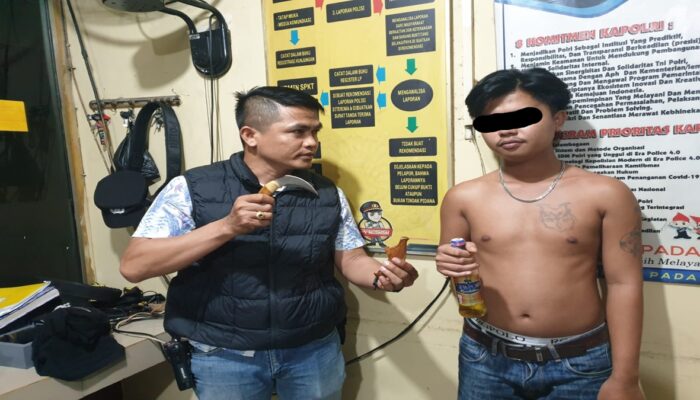 Patroli di Jembatan Siti Nurbaya, Polisi Amankan Pemuda Bawa Karambit