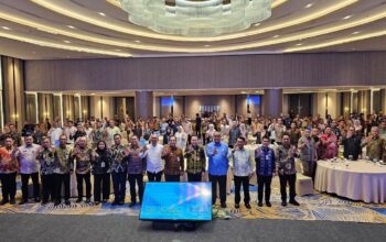 Foto bersama pimpinan Bank Nagari bersama Sekda Sumbar usai high level meeting ETPD capacity building. (dok. istimewa)