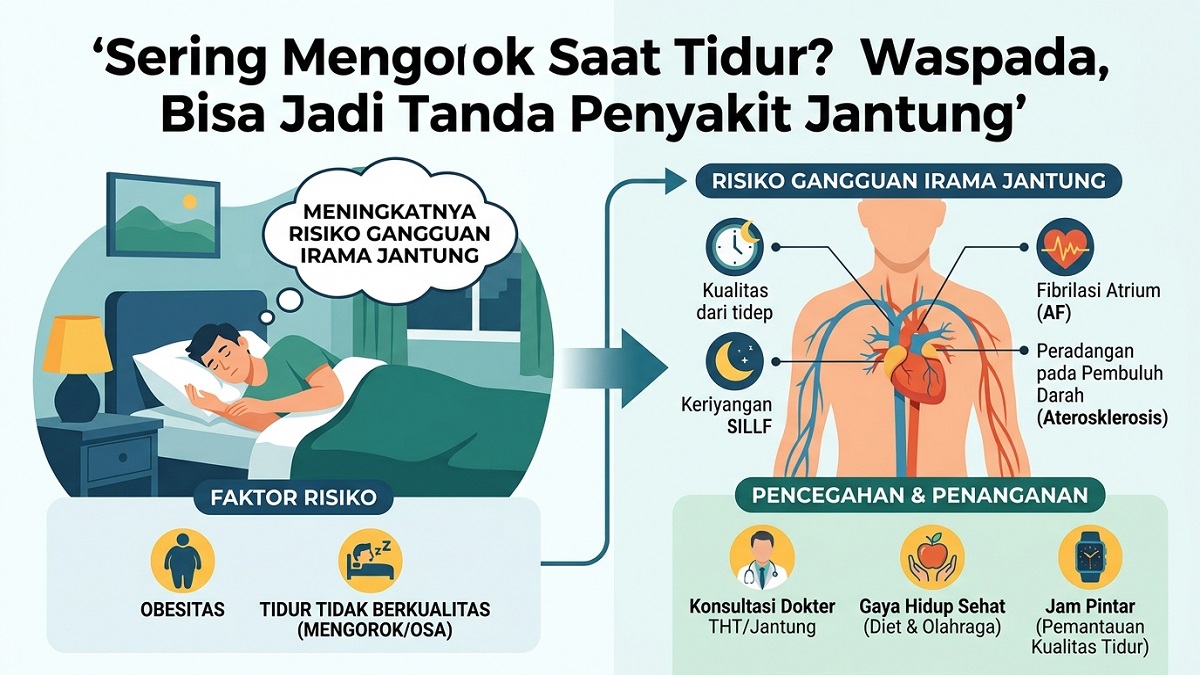 ilustrasi bahaya mengorok. (dok. istimewa)