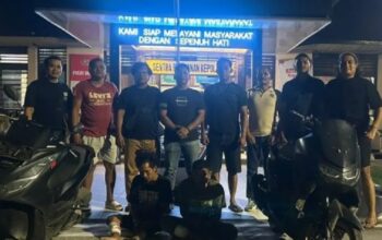 Terduga pelaku curanmor diamankan di Polsek Pulau Punjung. (dok. istimewa)