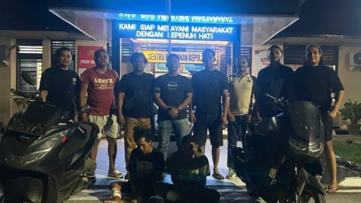 Terduga pelaku curanmor diamankan di Polsek Pulau Punjung. (dok. istimewa)