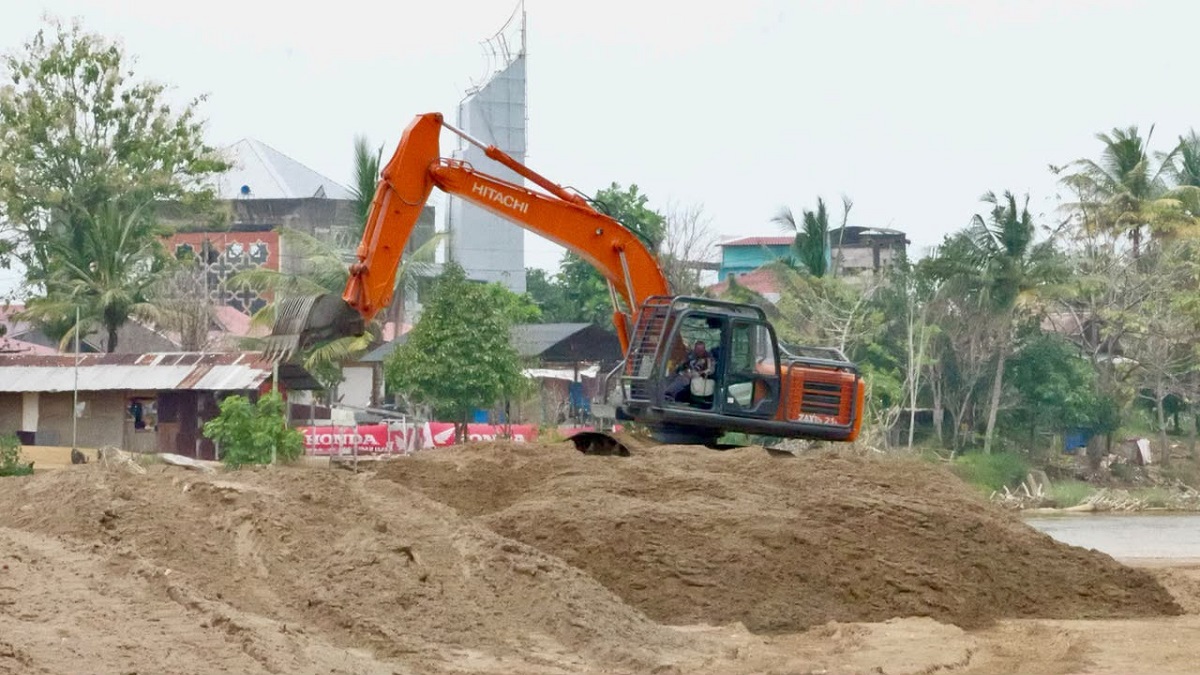 Normalisasi sungai di kawasan Siteba. (dok. istimewa)