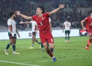 Selebrasi Mitchel Baker usai melesatkan gol ke gawang Bangladesh. (dok. istimewa)