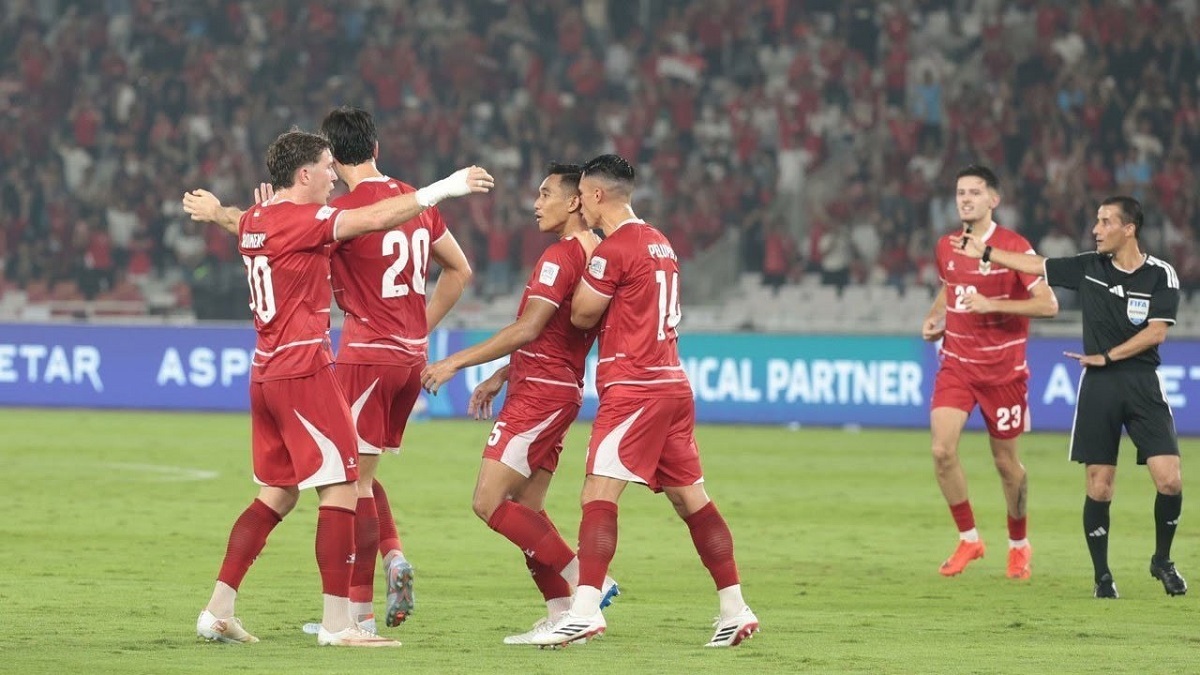 Selebrasi para pemain Timnas Indonesia. (dok. istimewa)